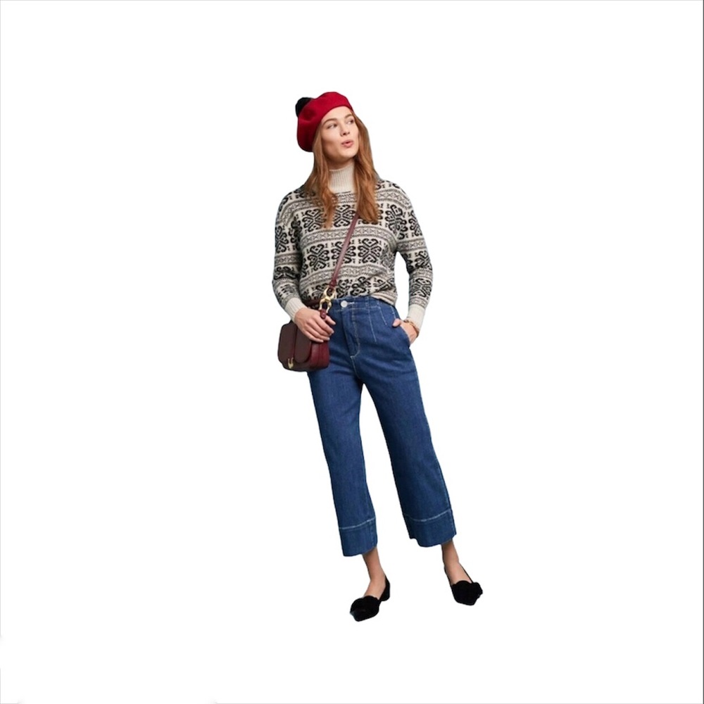 Pilcro and The Letterpress Wideleg High Rise Jeans